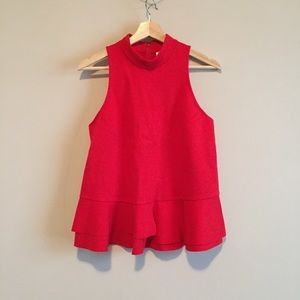 anthropologie | ruffle peplum top